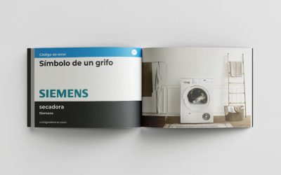 Solucionar el código de error "Símbolo de un grifo" en secadora Siemens