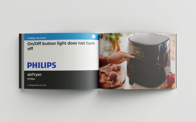 Troubleshoot error code "The light/off button light does not turn off" in Philips air fryer