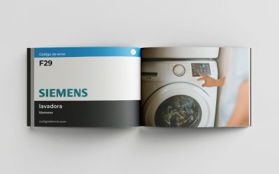 Solucionar el código de error "F29" en lavadora Siemens